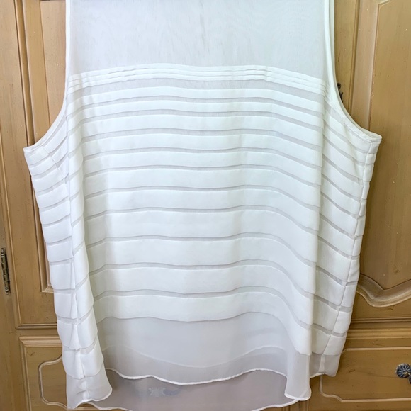 Vince Camuto Sleeveless Ruffle Blouse. Like New! - Picture 3 of 5